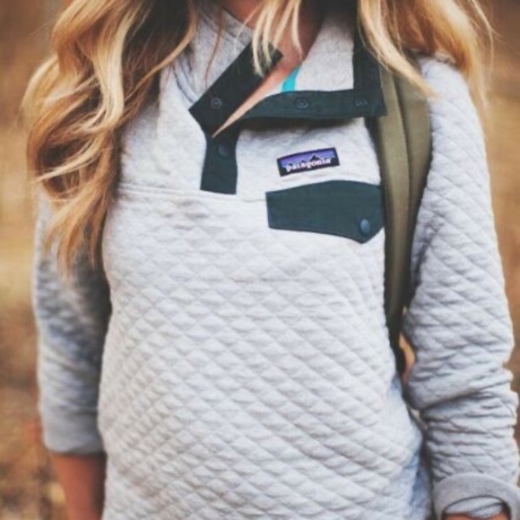 patagonia quilted pullover drifter grey